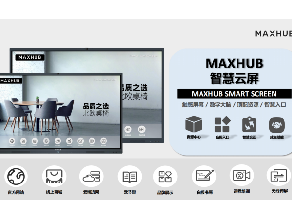 MAXHUB門店智慧雲屏雲端貨架，打造線下門店沉浸式購物體驗！